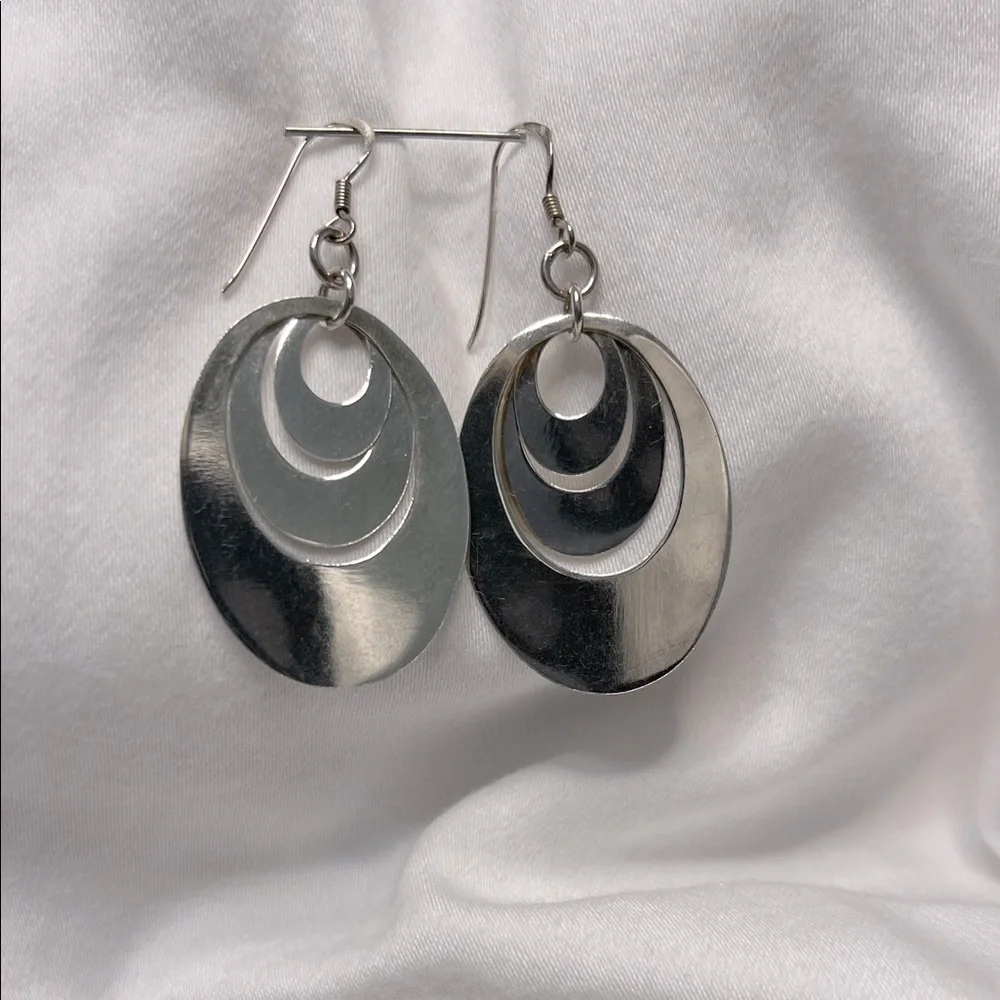 Elegant Silver Dangle Earrings